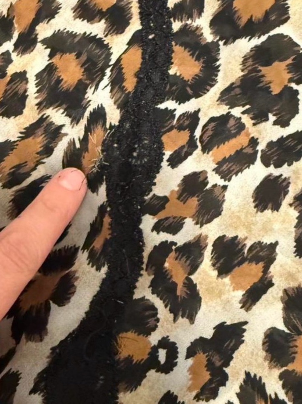 Y2K Leopard Print Lace Trim Cami Baby Doll Dress Mob Wife Baddie Bratz Rock L - Picture 8 of 8